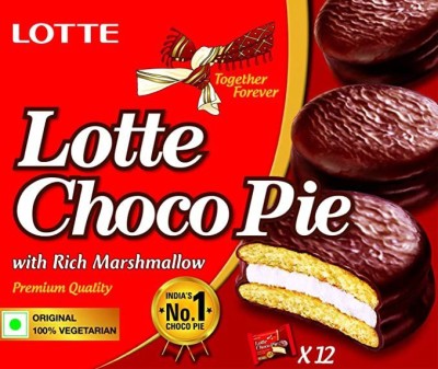 Lotte Chocopie-12 Pcs ( 300 GRAM ) Cookie Cake(300 g)