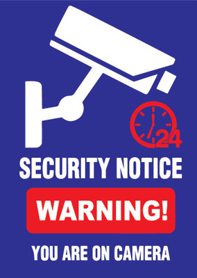 VVWV CCTV SECURITY WARNING YOU ARE CAMERA Emergency Sign