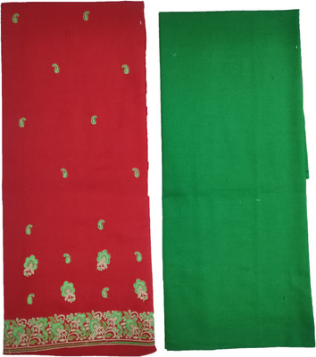 Vrinde Wool Embroidered Salwar Suit Material