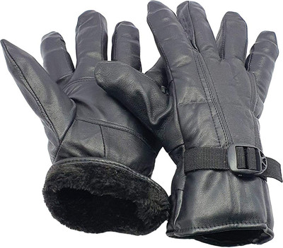 Srijan Leather Winter Warm Snow Proof Gloves Men & Women For Rs. 192 @ 73 %
