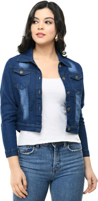 Beautylife 3/4th Sleeve Washed Women Denim Jacket
