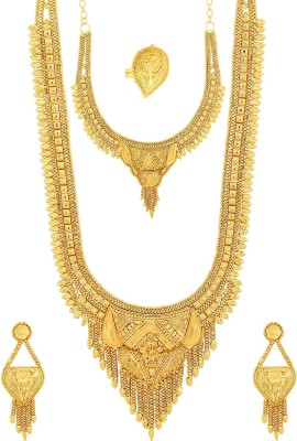 Manikya Brass Gold-plated Gold Jewellery Set(Pack of 1)