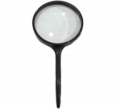ERHIndia 4'' Handheld Magnifying 100x 10x magnifier(Black)
