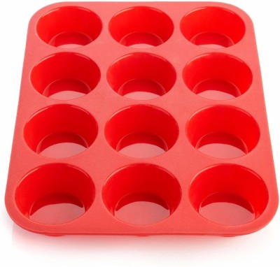 Mahi Enterprises Silicone Cupcake/Muffin Mould 6(Pack of 1)