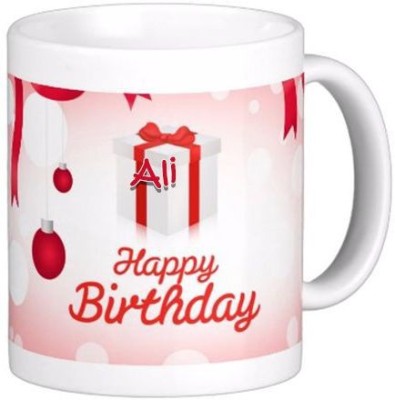 GNS Happy Birthday Ali Wish 82 Ceramic Coffee Mug(330 ml)