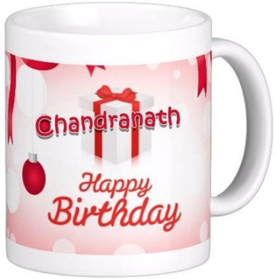 GNS Happy Birthday Chandranath Wish 82 Ceramic Coffee Mug(330 ml)