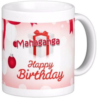 GNS Happy Birthday Mahaganga Wish 82 Ceramic Coffee Mug(330 ml)