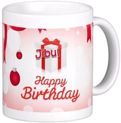 GNS Happy Birthday Jibul Wish 82 Ceramic Coffee Mug(330 ml)