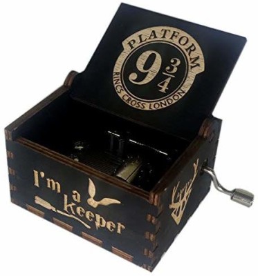 Zesta Handcrafted Wooden Movie Music Box - Harry Potter(Black)