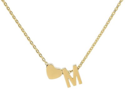 ZIVOM Letter Alphabet Initial Gold-plated Copper Pendant Set