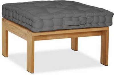 EDEN INDIA Cotton Solid Floor Cushion Pack of 1(Grey)