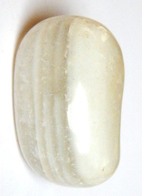hoseki Very Rare Quality White Agate Sulemani Stone 82.0Cts stone Regular Asymmetrical Crystal Stone(Beige 1 Pieces)