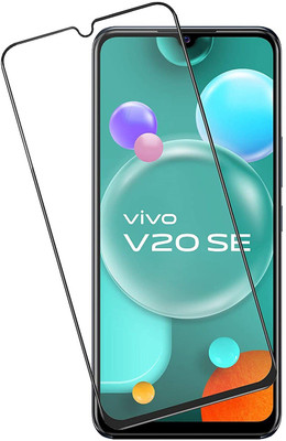 DSCASE Edge To Edge Tempered Glass for Vivo V20 SE(Pack of 1)
