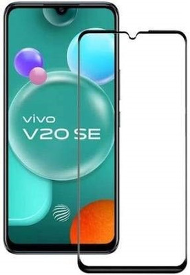 DSCASE Edge To Edge Tempered Glass for Vivo V20 SE(Pack of 1)