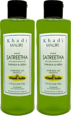 Khadi Mauri Satritha Shampoo - Pack of 2(420 ml)