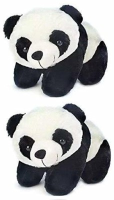 Giftee 40 CM Black and White Stuffed Panda, Combo Pack of 2-Black and White, Gift This Panda to Your Beloved, ON Special Occasion Like Christmas, New YEAER, Birthday OR ON Anniversary.  - 40 cm(Black, White)