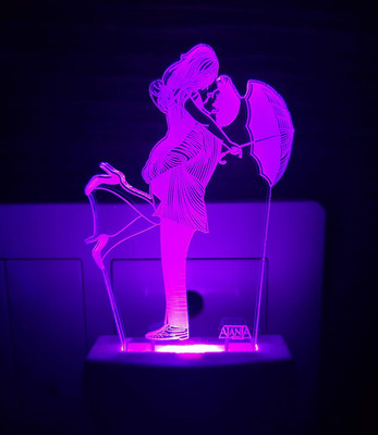 Red Robin 3D illusion Night Lamp is Extremely cool and 3D illusion Design Night Lamp(12 cm, Multicolor)