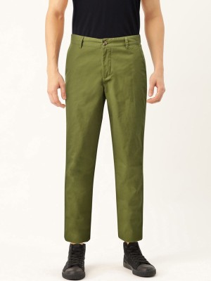 United Colors of Benetton Slim Fit Men Dark Green Trousers