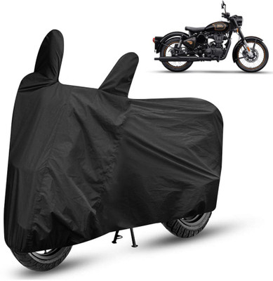 APNEK Waterproof Two Wheeler Cover for Royal Enfield(Classic 500, Black)
