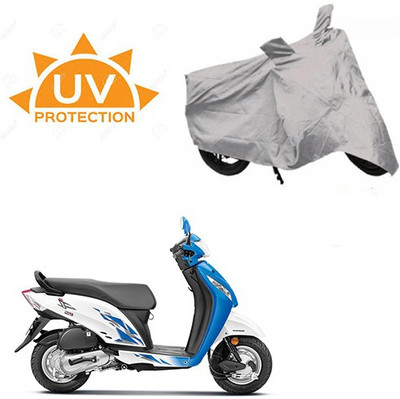 SRENTERPRISES Two Wheeler Cover for Honda(Activa i, Silver)
