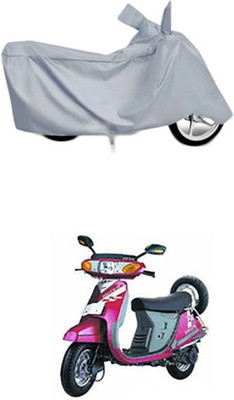 Toy Ville Two Wheeler Cover for Kinetic(Silver)