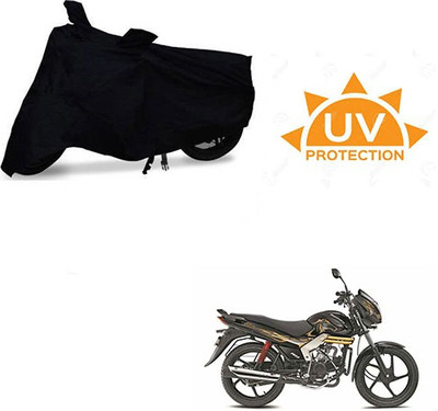 SRENTERPRISES Two Wheeler Cover for Mahindra(Centuro, Black)
