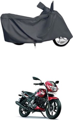 Toy Ville Two Wheeler Cover for TVS(Flame, Grey)