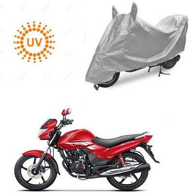 saanvi Waterproof Two Wheeler Cover for Hero(Achiever, Silver)