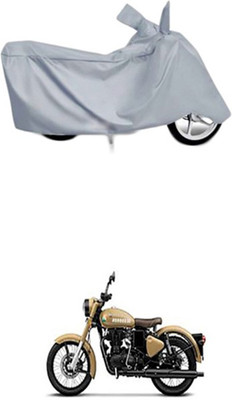 Coverit Two Wheeler Cover for Royal Enfield(Classic 350, Silver)