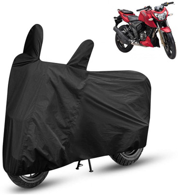 APNEK Waterproof Two Wheeler Cover for TVS(Apache RTR 200 4V, Black)