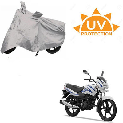 SRENTERPRISES Two Wheeler Cover for TVS(Star Sport, Silver)