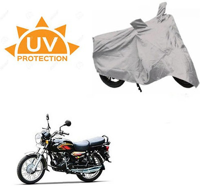 SRENTERPRISES Two Wheeler Cover for TVS(Max 4R, Silver)