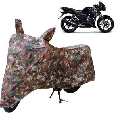 AutoRetail Two Wheeler Cover for TVS(Apache RTR 160, Multicolor)