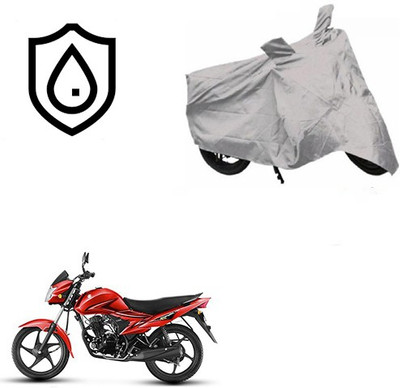 SRENTERPRISES Waterproof Two Wheeler Cover for Suzuki(Hayate, Silver)