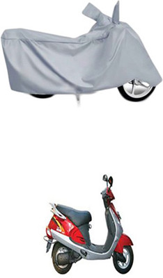Coverit Two Wheeler Cover for Kinetic(Silver)