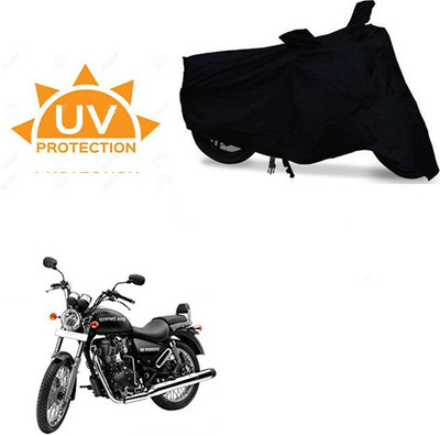 MMSSTAR Waterproof Two Wheeler Cover for Royal Enfield(Thunderbird 350, Black)