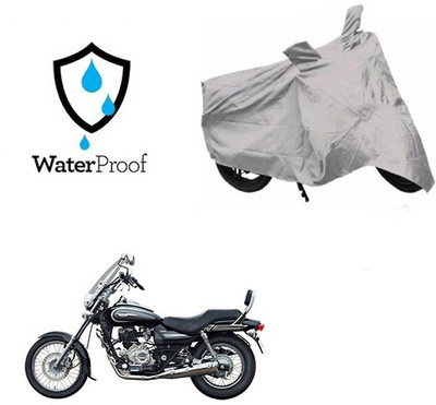 SRENTERPRISES Two Wheeler Cover for Bajaj(Avenger 220 Cruise, Silver)