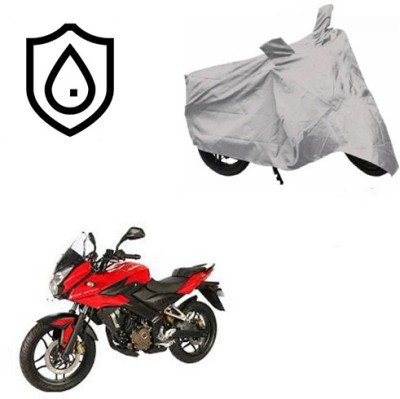 SRENTERPRISES Two Wheeler Cover for Bajaj(Pulsar AS 150, Silver)