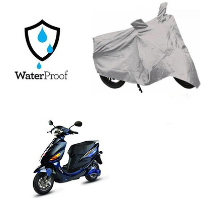 SRENTERPRISES Two Wheeler Cover for Hero(Electric Cruz, Silver)