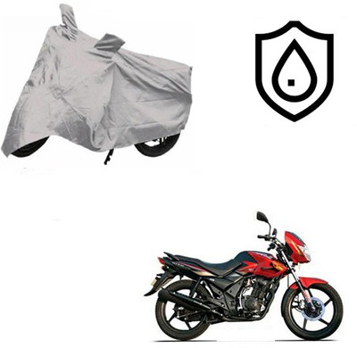 SRENTERPRISES Two Wheeler Cover for TVS(Flame DS 125, Silver)
