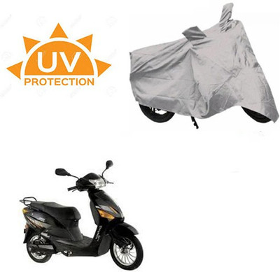SRENTERPRISES Waterproof Two Wheeler Cover for Hero(Electric Zippy, Silver)