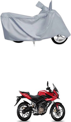Toy Ville Two Wheeler Cover for Bajaj(Pulsar AS 150, Silver)
