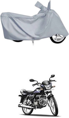 Coverit Two Wheeler Cover for Hero(Splendor Pro, Silver)