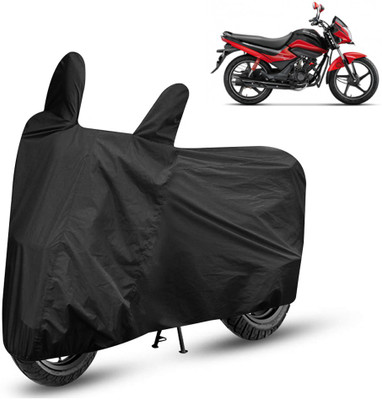 AutoRetail Two Wheeler Cover for Hero(Splendor I Smart, Black)