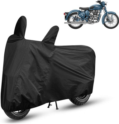 APNEK Waterproof Two Wheeler Cover for Royal Enfield(Bullet 500, Black)