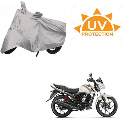 SRENTERPRISES Two Wheeler Cover for Suzuki(Sling Shot, Silver)