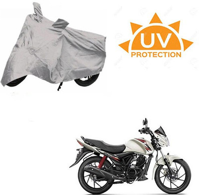 SRENTERPRISES Two Wheeler Cover for Suzuki(Sling Shot Plus, Silver)