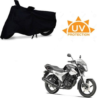 SRENTERPRISES Two Wheeler Cover for Yamaha(SZ R, Black)