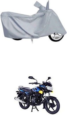 Coverit Two Wheeler Cover for Bajaj(Discover 125 DTS-i, Silver)