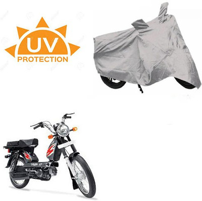 SRENTERPRISES Two Wheeler Cover for TVS(Heavy Duty Super XL, Silver)